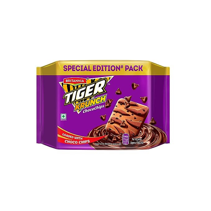 Britannia Tiger Krunch Chocochip Biscuits, 400g