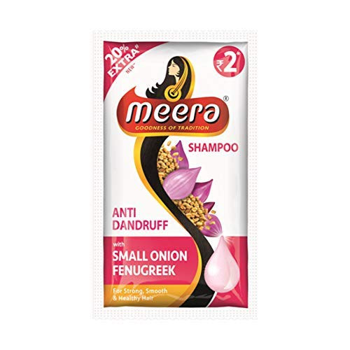 Meera Anti Dandruff Shampoo - With Small Onion & Fenugreek, For Men & Women, 80 ml
