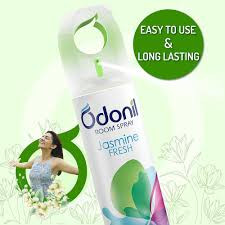 Odonil Bathroom Air Freshner Zipper (Soulful Jasmine)  Instant & Long Lasting Fragrance /10GM/220ML